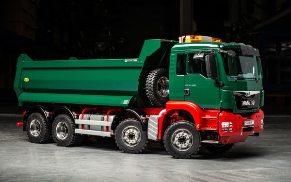 MAN TGS 4-axle halfpipe tipper Euro 5 without all-wheel drive