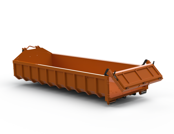 Body flat for roll on/off tipper
