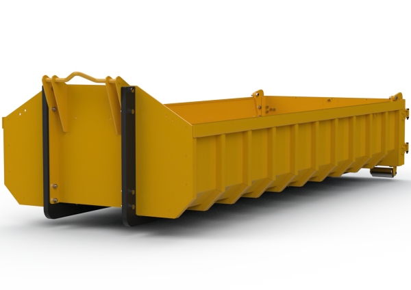Body flat for roll on/off tipper